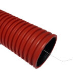 Труба двустенная гофрированная ПНД/ПВД d110/94,2 мм SN4 с протяжкой бухта 50 м