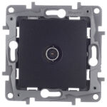 Розетка телевизионная Legrand Etika встраиваемая антрацит (672651)