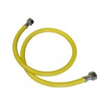 Шланг для газа ПВХ армированный СТМ 1/2 ВР(г) х 1/2 ВР(г) 120 см желтый