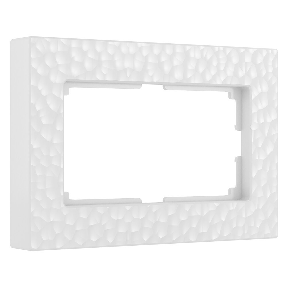 original-21848.jpg Рамка для двойной розетки Werkel Hammer белая (a052533) — изображение 1