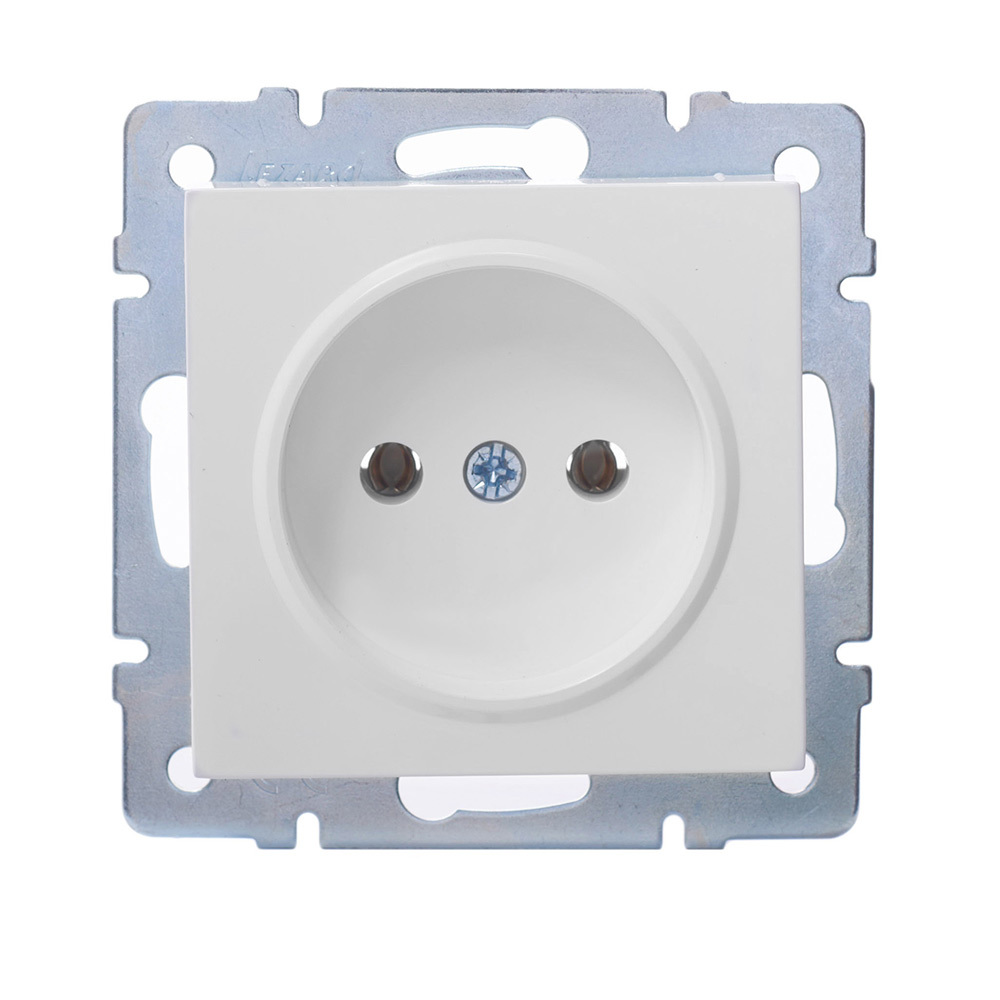 original-21963.jpg Розетка Lezard Vesna встраиваемая белая (742-0288-121B) — изображение 1