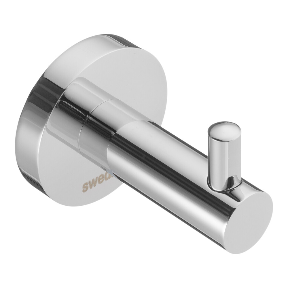 original-22076.jpg Крючок для ванной Swedbe Attribut одинарный на шуруп металл хром (9804) — изображение 1