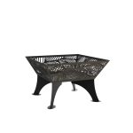 Чаша костровая Листья 620х620 мм плоское дно 4 ножки