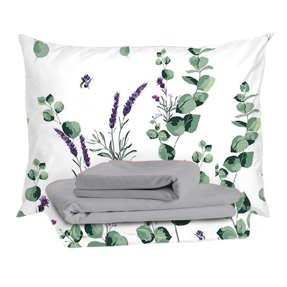 original-22232.jpg Комплект постельного белья 1,5-спальный тенсель Mona Liza Chloe серо-зеленый с простыней 150х215 см — изображение 1