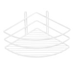 Полка для ванной Fixsen Муар угловая 275х200х104 мм металл белая (710W-1)