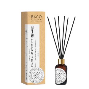 Аромадиффузор с палочками Bago home Персик и грейпфрут 40 мл