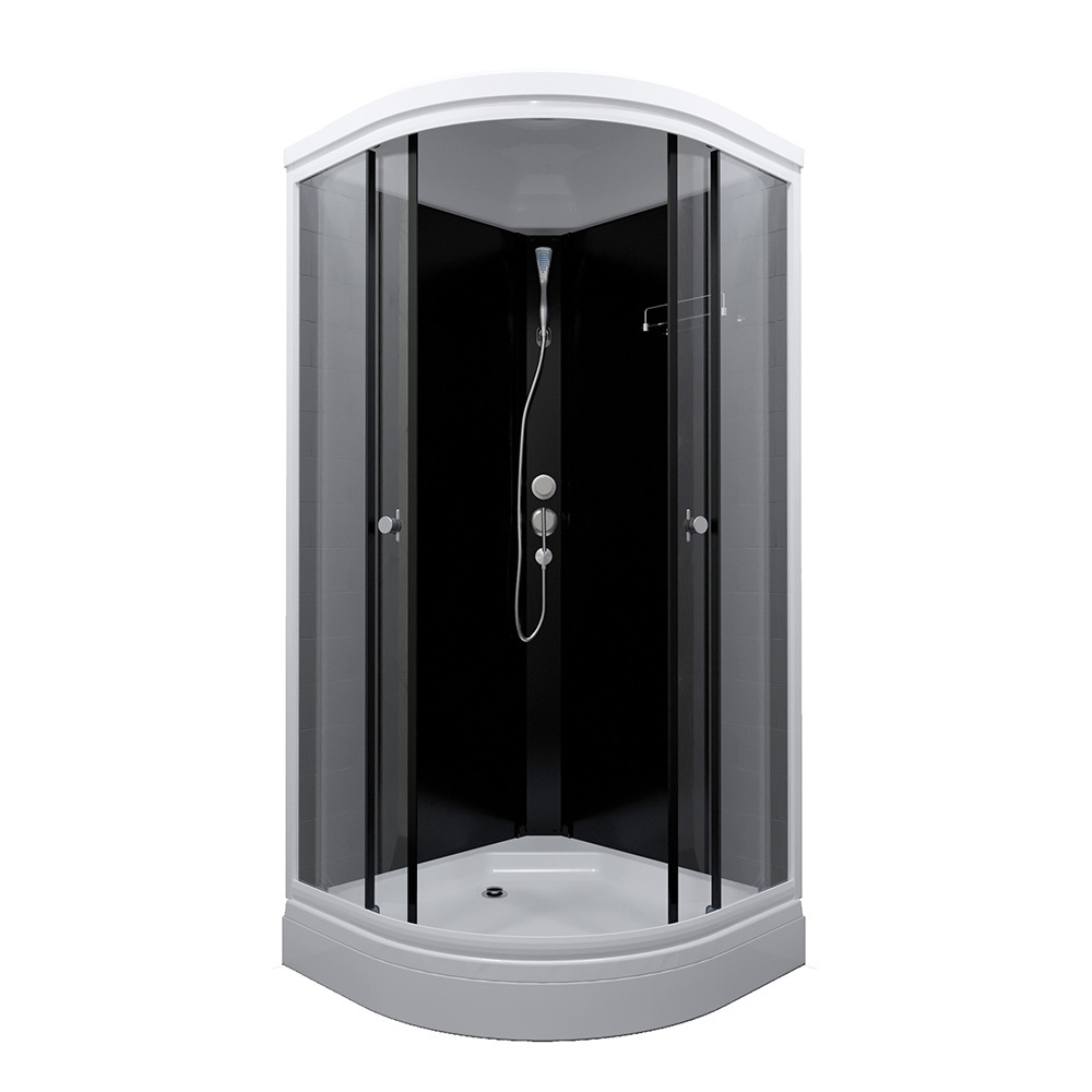 original-22304.jpg Душевая кабина Triton Нова 88х88х217,5 см стекло прозрачное 4 мм с низким поддоном полукруг — изображение 1