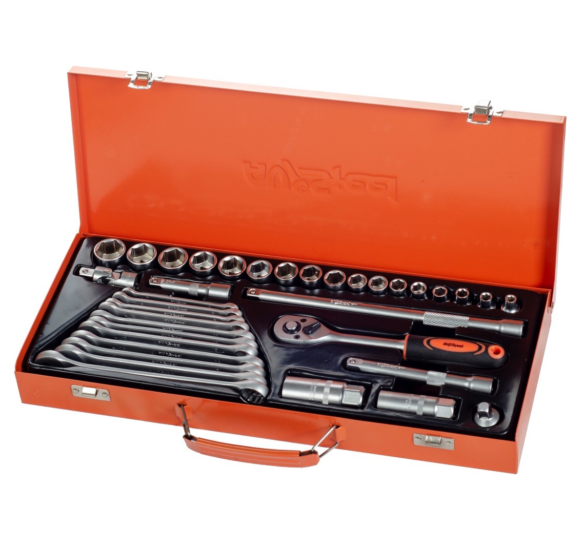 original-22477.jpg Набор торцевых головок с трещоткой AV Steel 3/8" (AV-011036) (36 шт.) — изображение 1