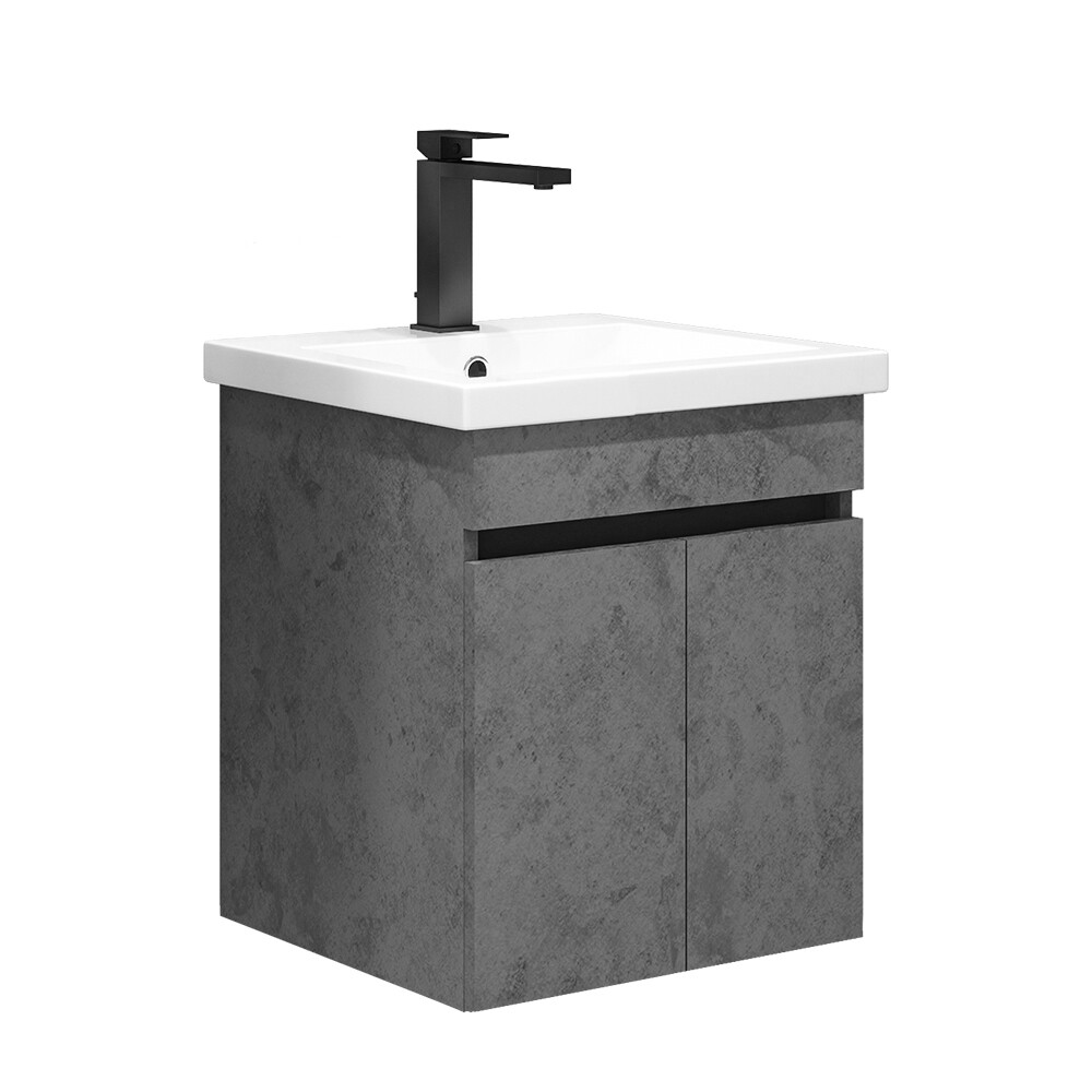 original-2252.jpg Тумба под раковину Comforty Варадеро 50 см подвесная бетон светлый (00-00021604CF) — изображение 1