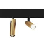 Светодиодный трековый светильник магнитный Elektrostandard Slim Magnetic 2700-6500К 14 Вт 2,5 кв.м умный черный/латунь (a063527)