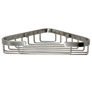 Полка для ванной WasserKraft угловая 130х203х35 мм металл серебро (K-733N)