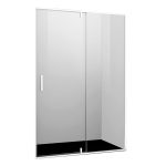 Душевая дверь WasserKraft Neime 19P стекло прозрачное 90х200 см профиль белый 6 мм распашная (19P04)