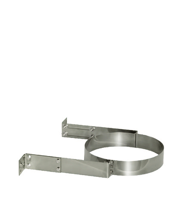 original-22952.jpg Хомут Дымок с креплением к стене для дымоходов d150х230 мм AISI 439 — изображение 1