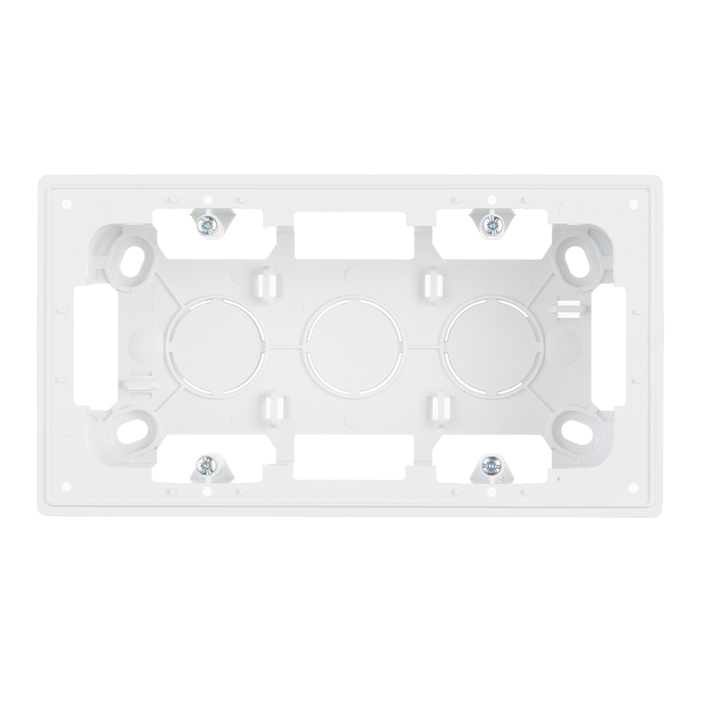 original-22971.jpg Коробка монтажная Simon 24 Harmonie двухместная накладная белая (2400752-030) — изображение 1