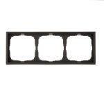 Рамка Systeme Electric ArtGallery трехместная карбон (GAL001003)