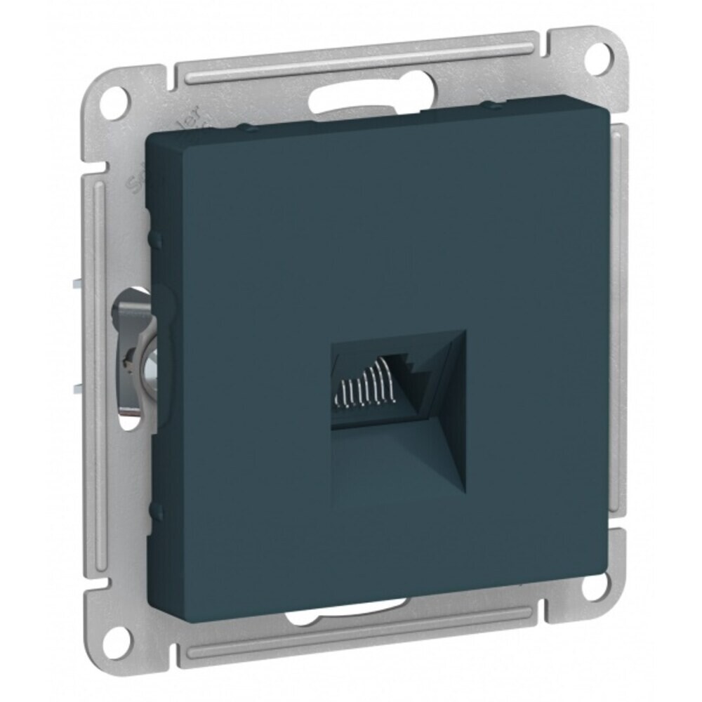 original-23048.jpg Розетка компьютерная Systeme Electric AtlasDesign встраиваемая изумруд RJ45 (ATN000883) — изображение 1