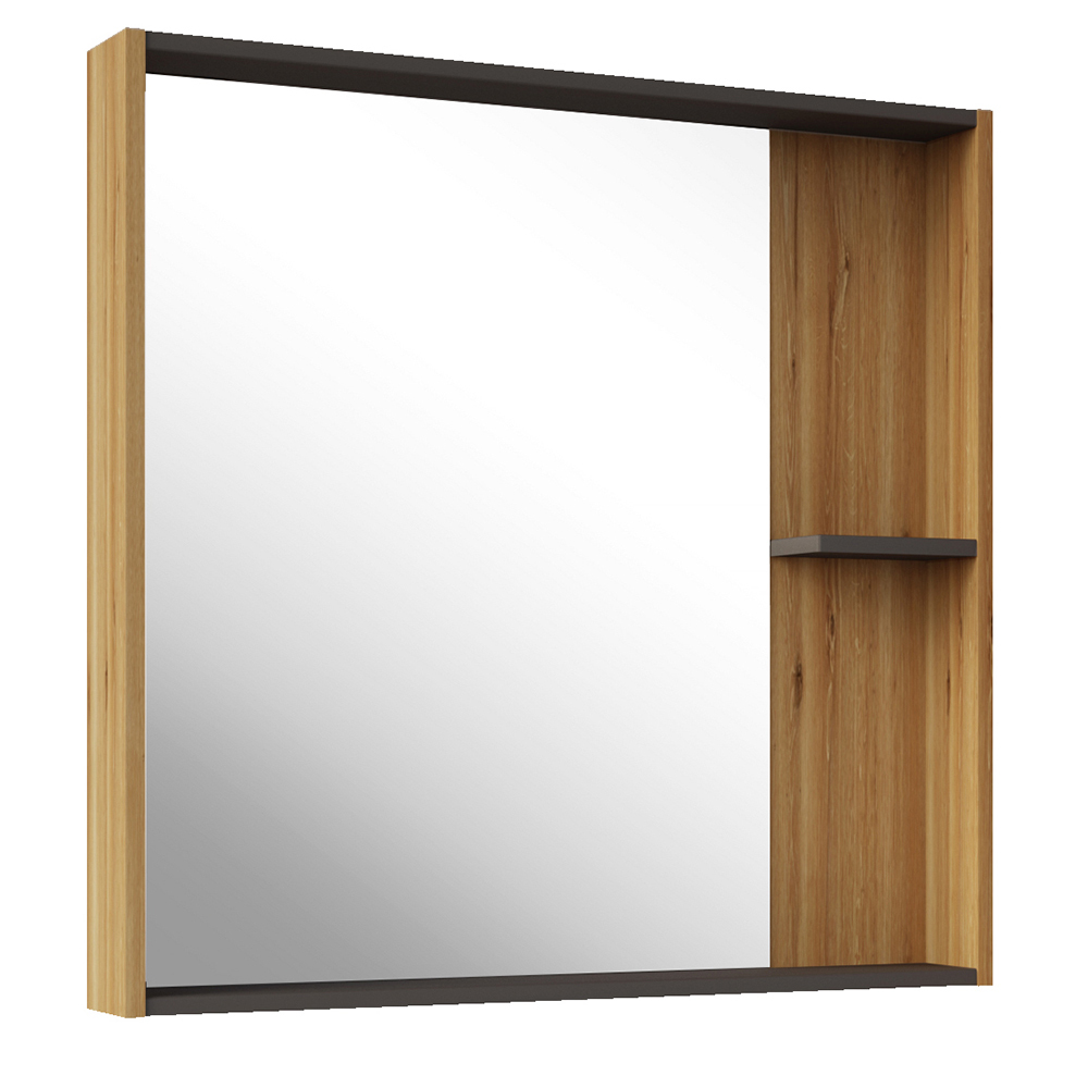 original-23114.jpg Зеркало с полкой прямоугольное 80х82 см в раме дуб крафт АСБ-Мебель Агата (80047) — изображение 1