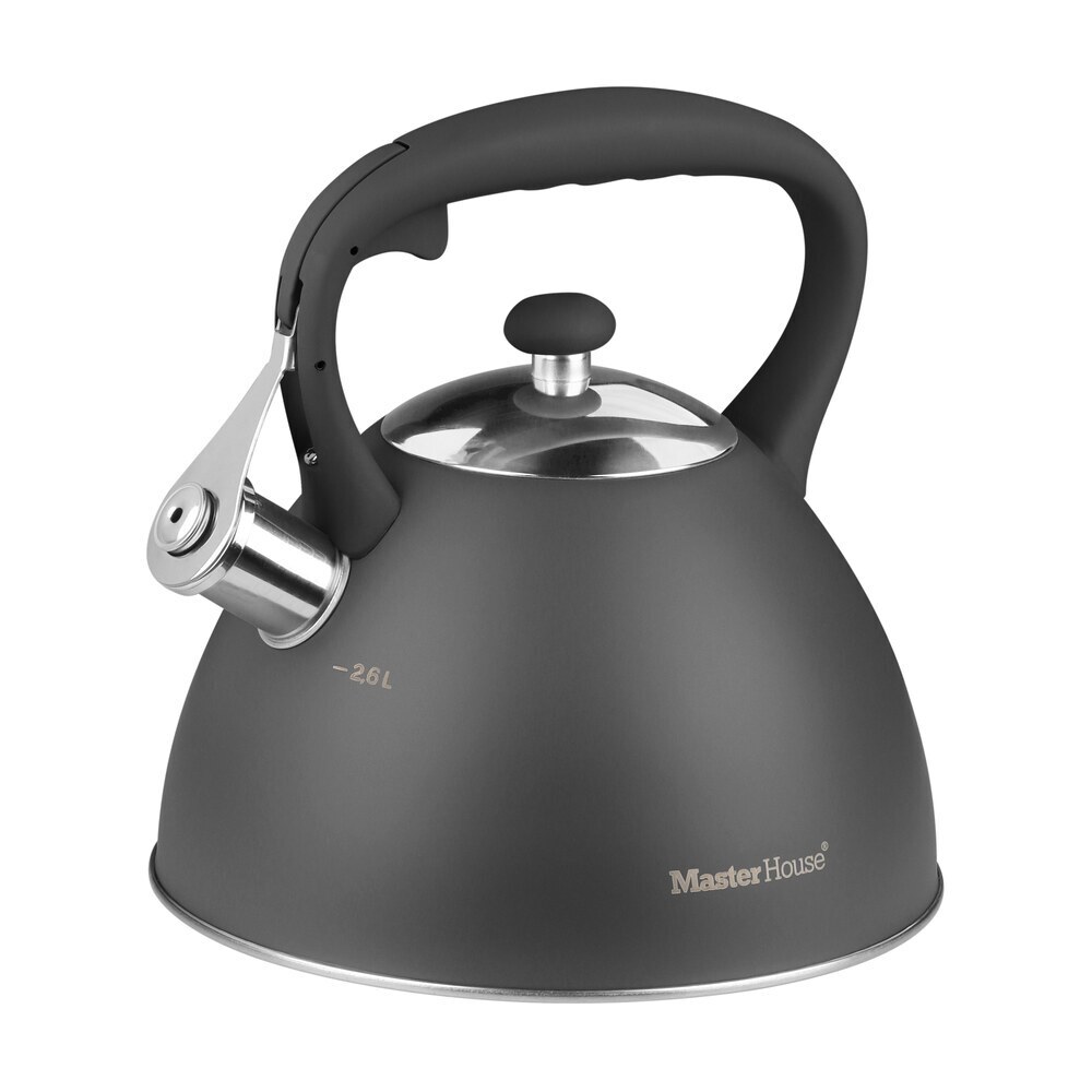 original-23195.jpg Чайник со свистком нержавеющая сталь Master House Marco 2,6 л серый — изображение 1