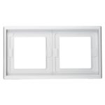 Рамка Systeme Electric ArtGallery двухместная алюминий (GAL440302)