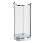 Душевой уголок AM.PM Like хром 95х95х190 см полукруг стекло прозрачное 5 мм (W83G-333-095CT)