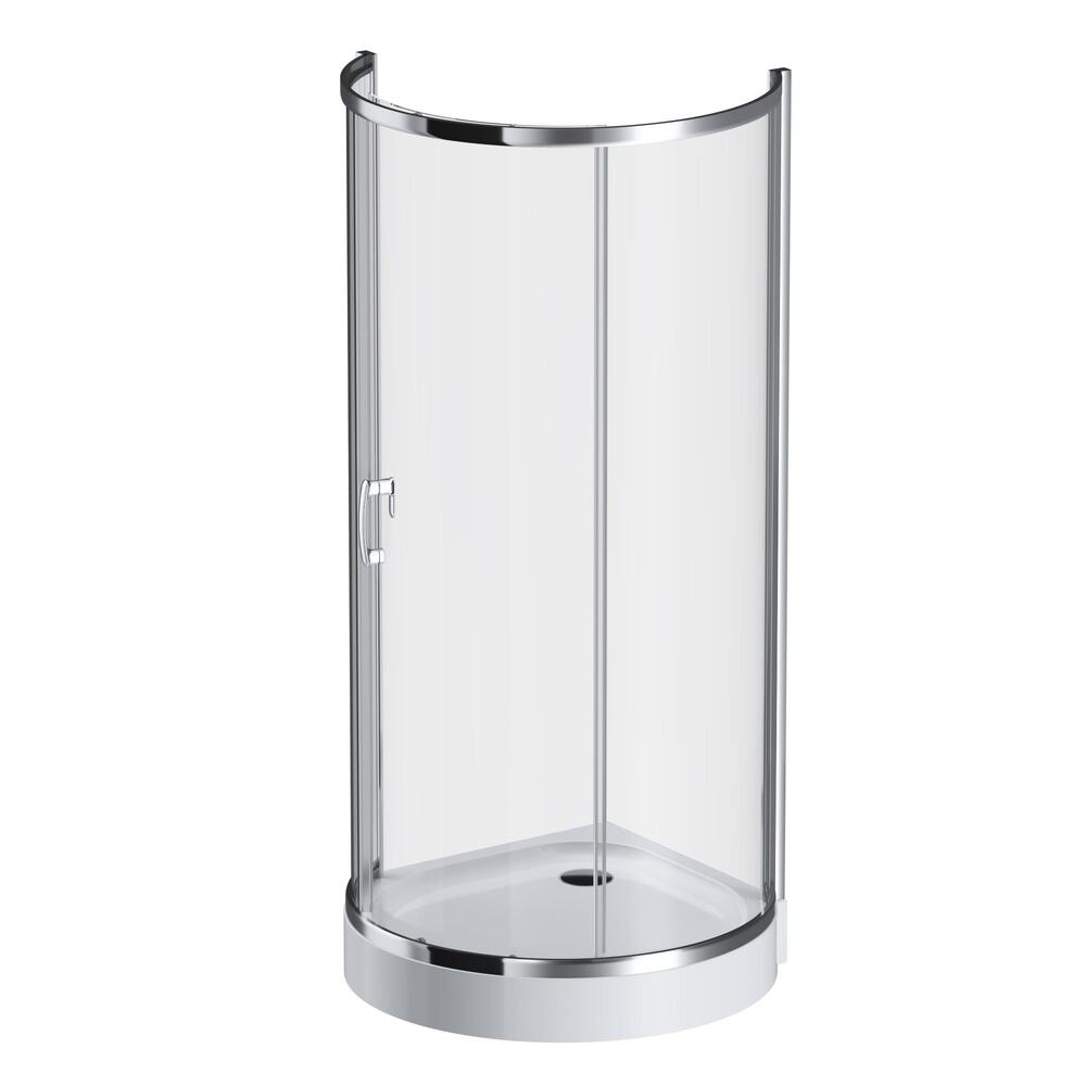 original-23321.jpg Душевой уголок AM.PM Like хром 95х95х190 см полукруг стекло прозрачное 5 мм (W83G-333-095CT) — изображение 1