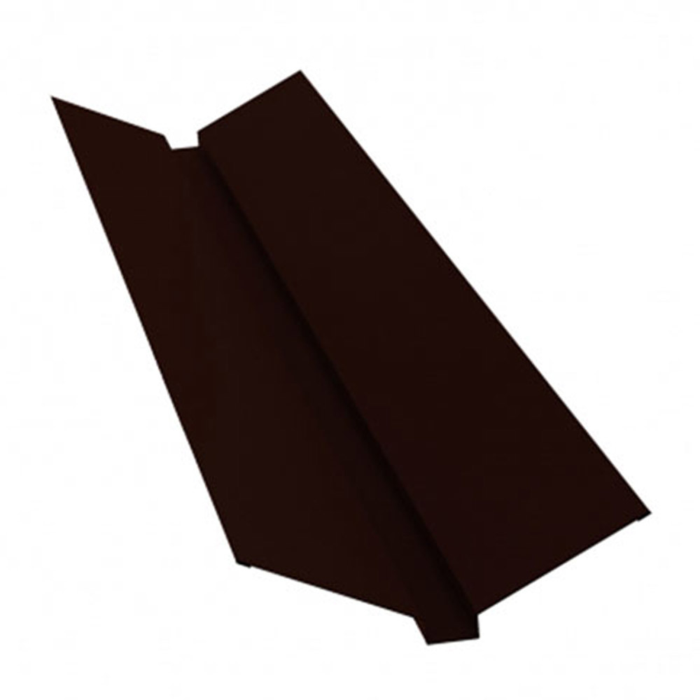 original-23359.jpg Ендова внешняя для металлочерепицы 115х30х115 мм 2 м темно-коричневая RR 32 — изображение 1