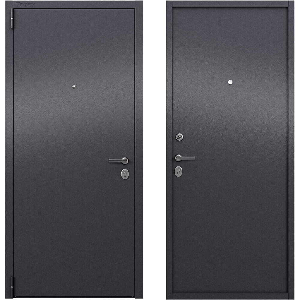 original-23376.jpg Дверь входная Torex Элегант Стил левая букле графит - букле графит 860х2050 мм — изображение 1