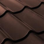 Лист волновой 1,18х2,25 м 0,45 мм Grand Line Модерн коричневый RAL 8017 полиэстер