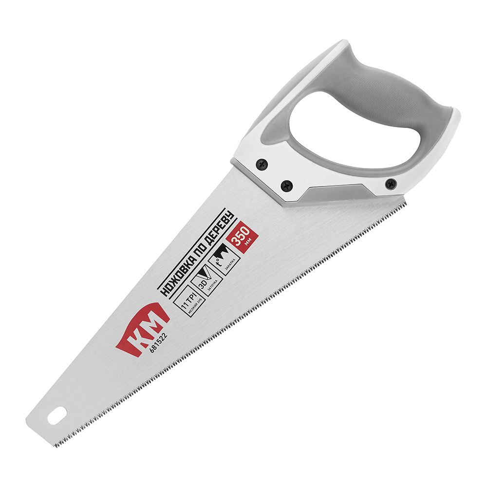 original-23493.jpg Ножовка по дереву КМ 350 мм 11 зуб/дюйм мелкий зуб — изображение 1