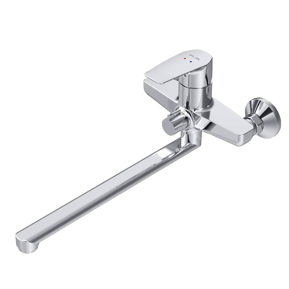 original-23575.jpg Смеситель для ванны AM.PM Gem хром однорычажный с длинным изливом без лейки (F90A90000) — изображение 1