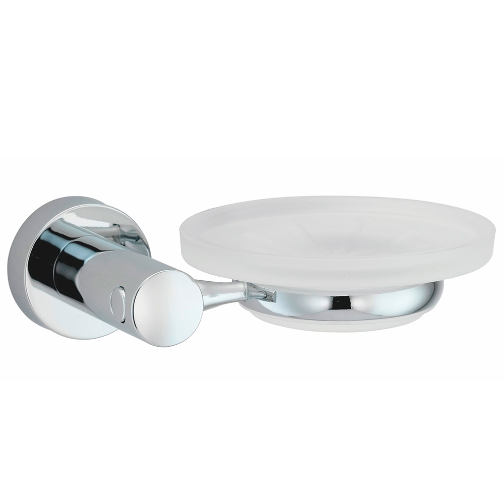 original-23641.jpg Мыльница для ванной WasserKraft Donau K-9400 с держателем стекло/металл хром (K-9429) — изображение 1