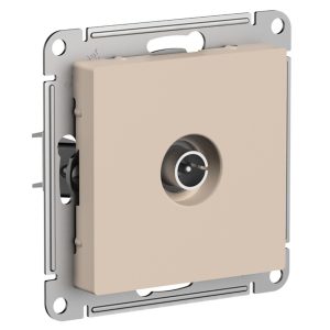 Розетка телевизионная Systeme Electric AtlasDesign встраиваемая песочная (ATN001292)