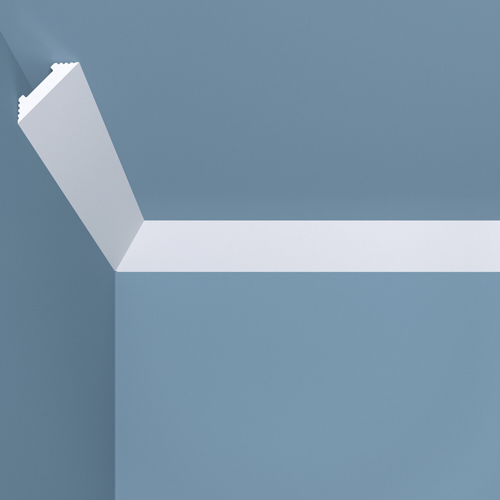 original-23669.jpg Плинтус потолочный из экополимера ударопрочный 30х30х2000 мм Bello Deco XPS К15 — изображение 1