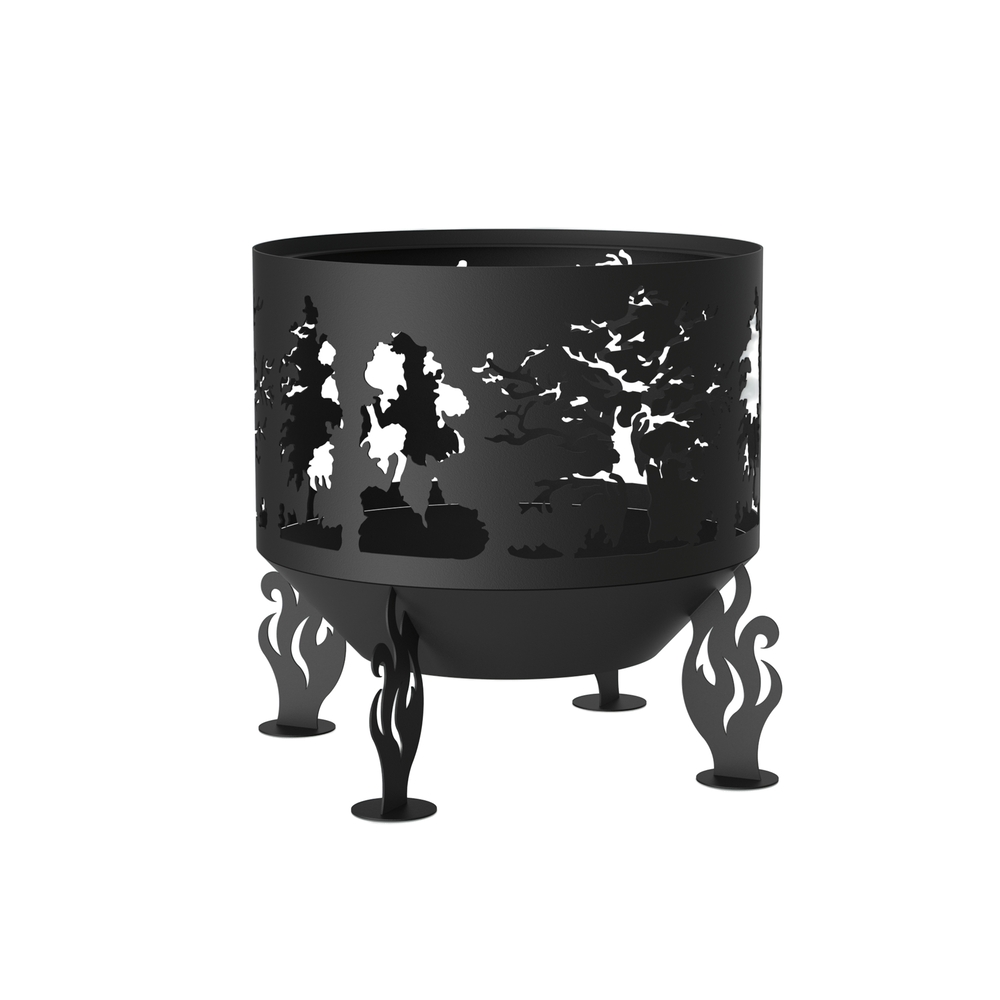 original-23698.jpg Чаша костровая Деревья 800 мм коническое дно 4 ножки — изображение 1