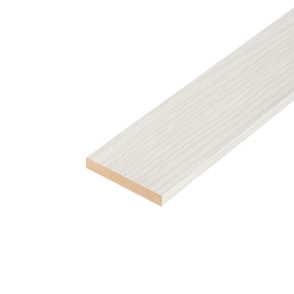 original-23703.jpg Наличник Vision 8/Smart 70х10х2200 мм ПВХ дуб белый прямой (1 шт.) — изображение 1