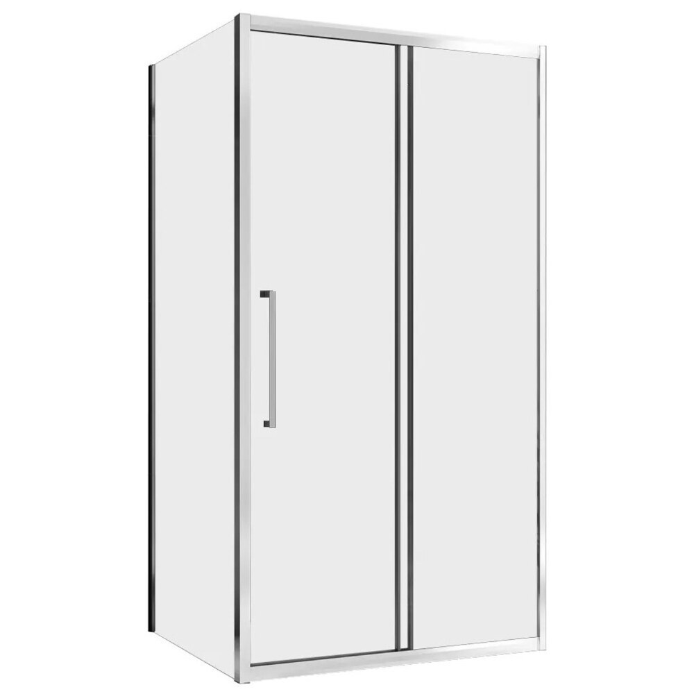 original-23716.jpg Душевой уголок Abber Schwarzer Diamant хром 110х50х195 см прямоугольник стекло прозрачное 6 мм (AG30110H-S50) — изображение 1