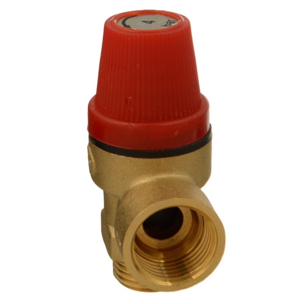 original-23795.jpg Клапан предохранительный Terma 1/2 НР(ш) х 1/2 ВР(г) 4 бар для систем отопления 120 °С KVs 0,5 (88089) — изображение 1