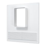 Площадка торцевая вертикальная ПТВР фланец 60х120 пластиковая для плоских воздуховодов 180х250 мм