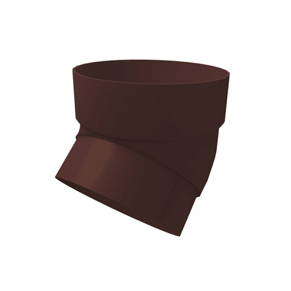 original-23950.jpg Колено трубы пластиковое d87 мм 45° Grand Line шоколад RAL 8017 — изображение 1