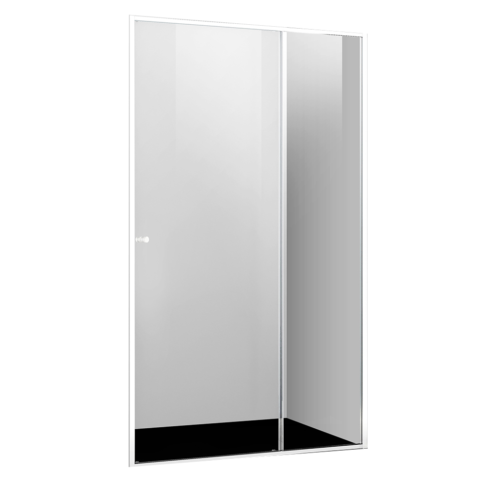 original-24012.jpg Душевая дверь WasserKraft Rhin 44S стекло прозрачное 120х200 см профиль белый 6 мм раздвижная (44S05) — изображение 1