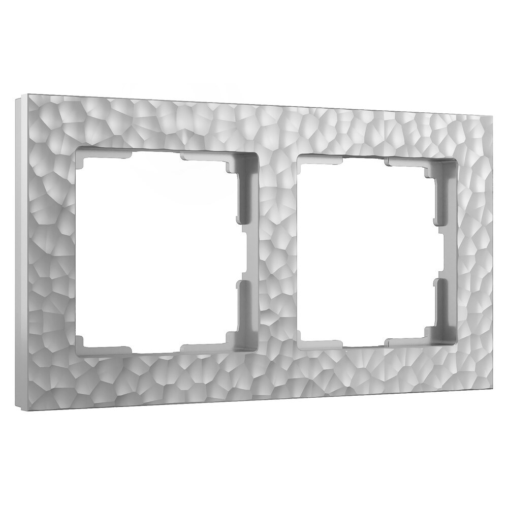 original-24240.jpg Рамка Werkel Hammer двухместная серебряная (a052516) — изображение 1