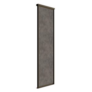 Дверь-купе 883x2252 мм бетон чикаго светлый/черный Elegant