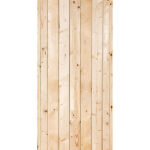 Дверь для бани и сауны массив глухая без покрытия 700x1700 мм (ДБ хвойный массив)