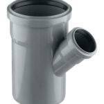 Тройник Ostendorf HTEA d110х50 мм 45° пластиковый для внутренней канализации (115220)