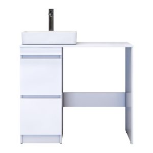 Тумба под раковину и столешницу для стиральной машины Vigo Urban 40 см белая (tn.URB.40.2Y)