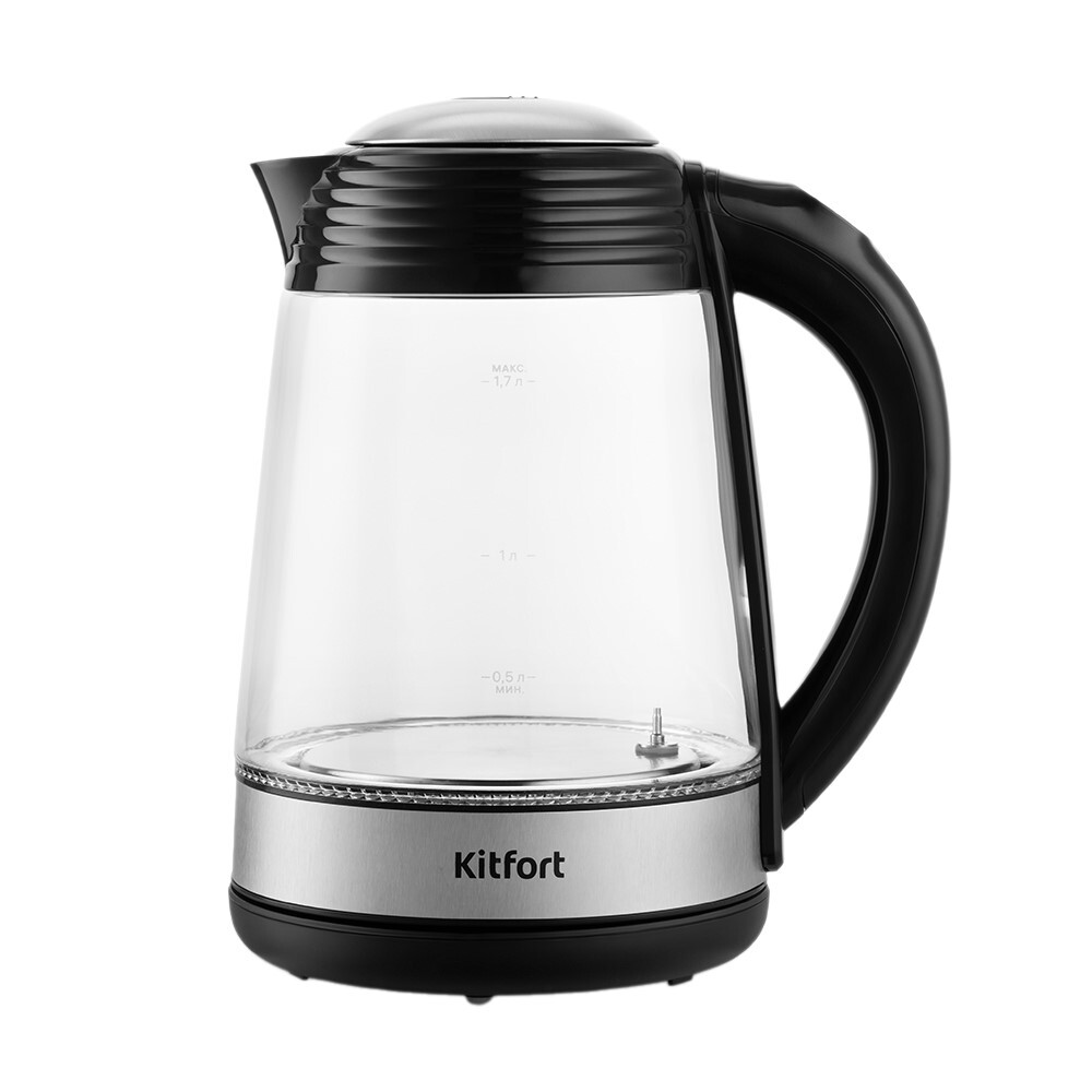 original-24531.jpg Электрический чайник Kitfort КТ-6126 1,7 л черный/хром — изображение 1