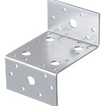 Уголок крепежный Z-образный оцинкованный 55х105х90х2 мм