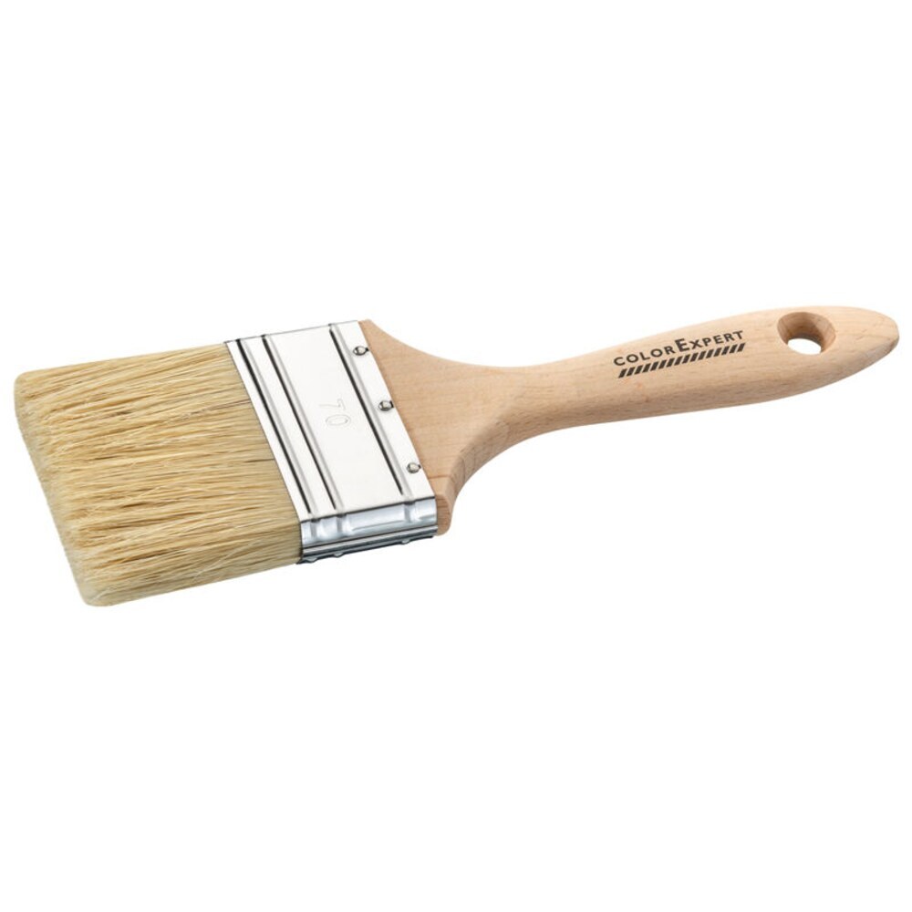 original-24594.jpg Кисть плоская смешанная щетина деревянная ручка Color Expert 70х16 мм для красок на водной основе — изображение 1