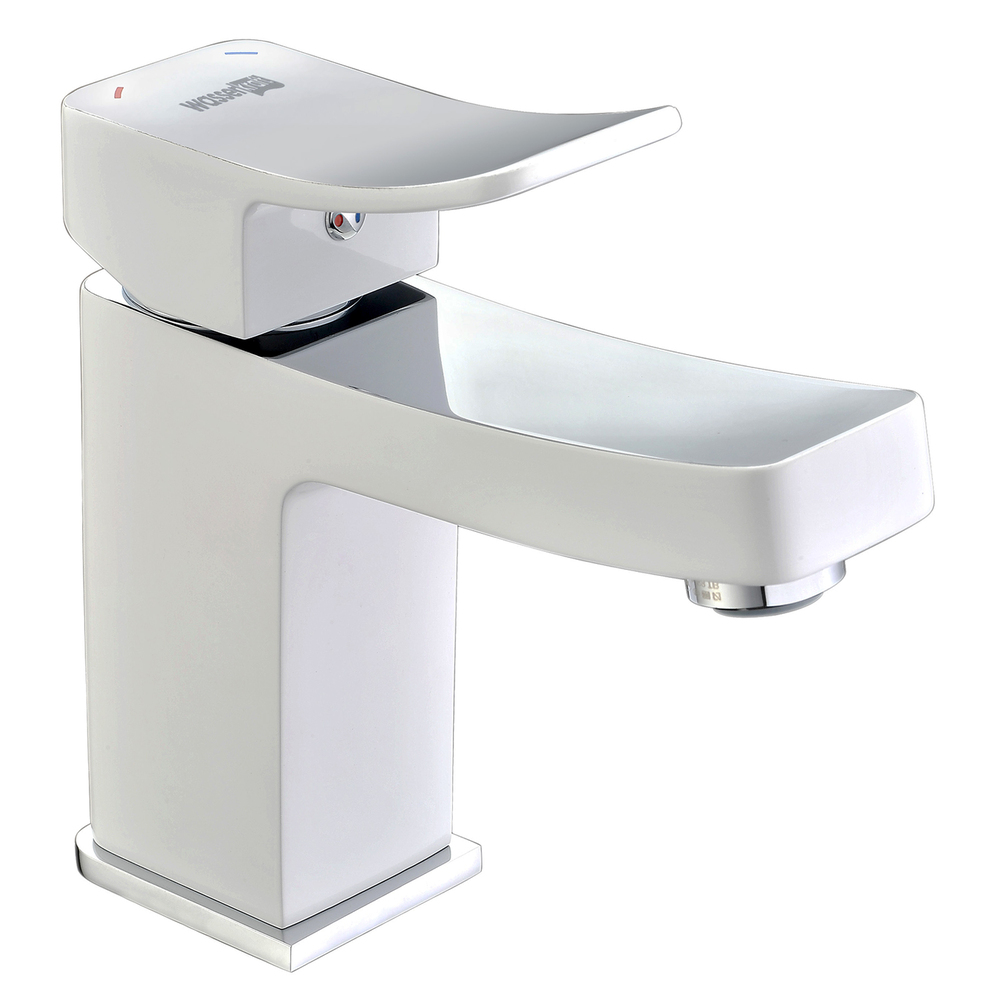 original-24704.jpg Смеситель для раковины WasserKraft Aller белый однорычажный (1063W) — изображение 1