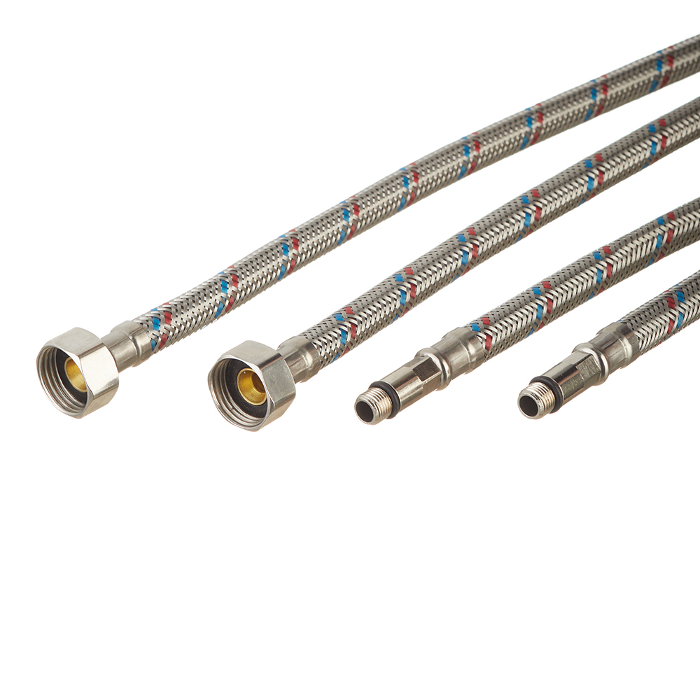 original-24723.jpg Подводка гибкая для смесителя 1/2 ВР(г) х М10 штуцер 17/28 мм 40 см (1013067) — изображение 1